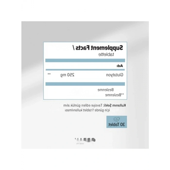 L-Glutatyon Takviye Edici Gıda - 250 mg, 30 Tablet