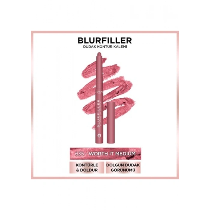 Loréal Paris Blurfiller Dudak Kontür Kalemi - 635 Worth It Medium