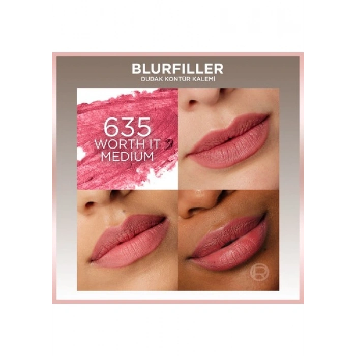 Loréal Paris Blurfiller Dudak Kontür Kalemi - 635 Worth It Medium
