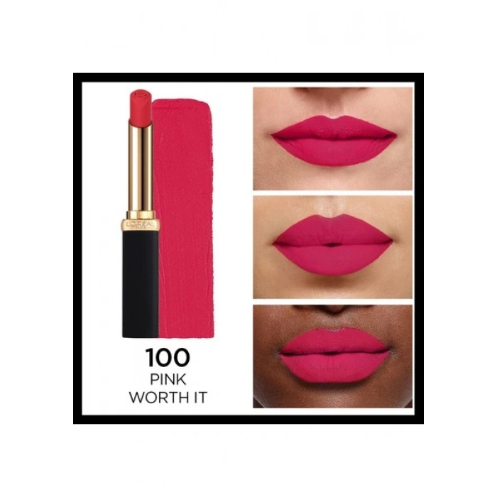 LOréal Paris Color Riche Colors of Worth Intense Volume Matte Ruj - 100 Pink Worth It
