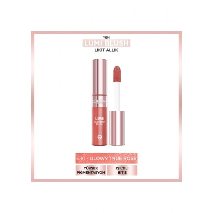 LOréal Paris Lumi Blush Likit Allık - 630 Glowy True Rose