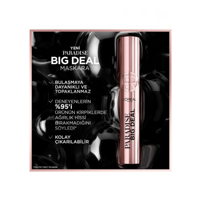 LOréal Paris Paradise Big Deal Maskara - Siyah