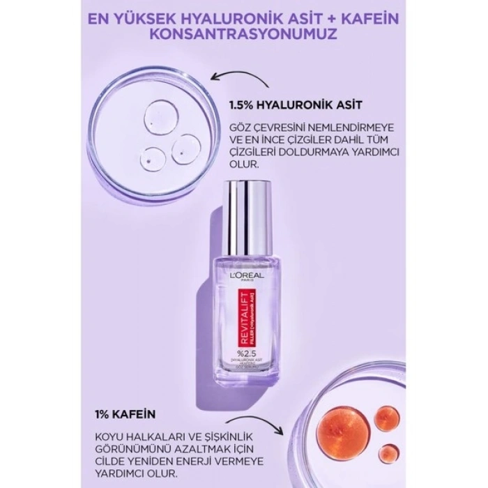 LOréal Paris Revitalift Filler Göz Çevresi Göz Serumu 20Ml