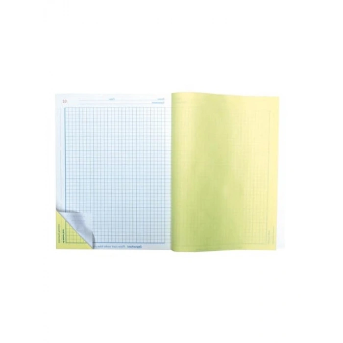 Laboratuvar Defteri, 4 x 4 Kareli, Gri Kapak