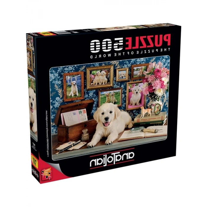 Labrador Temalı 500 Parça Puzzle, Eğlenceli Zeka Geliştirici Aktivite