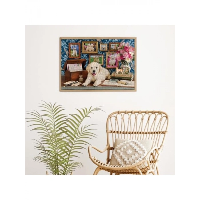 Labrador Temalı 500 Parça Puzzle, Eğlenceli Zeka Geliştirici Aktivite