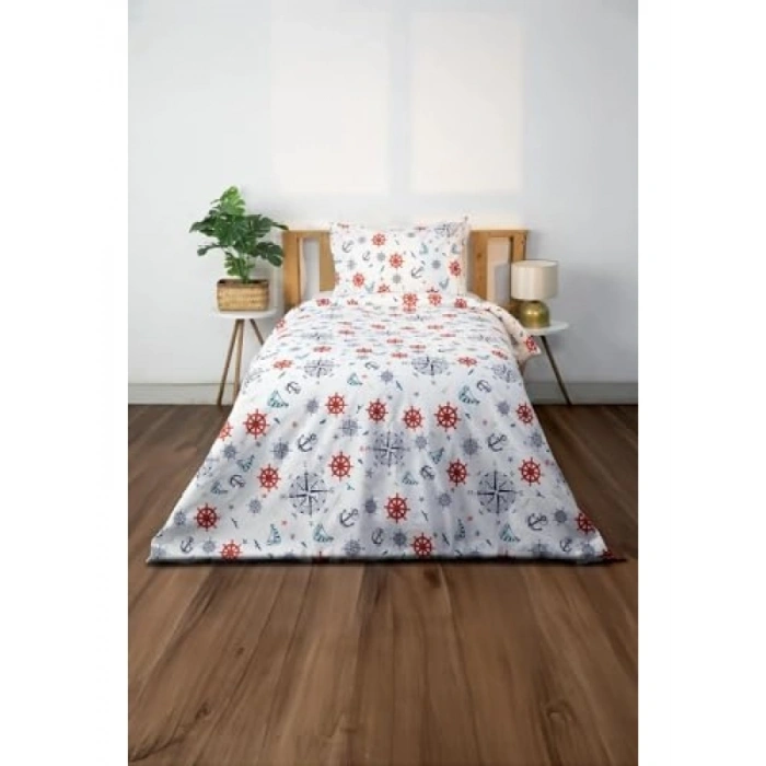 Lacivert Tek Kişilik Nevresim Seti