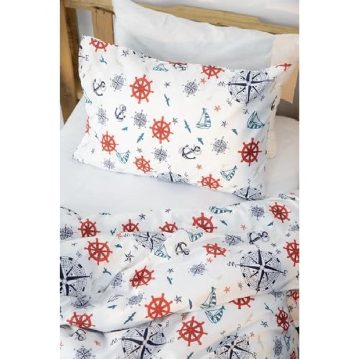 Lacivert Tek Kişilik Nevresim Seti