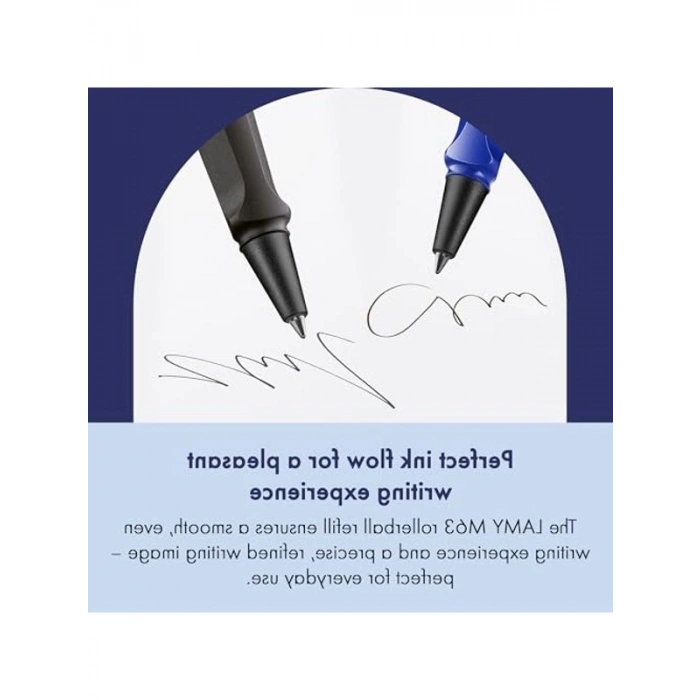 Lamy M63 Siyah Roller Kalem Yedeği 2li Set