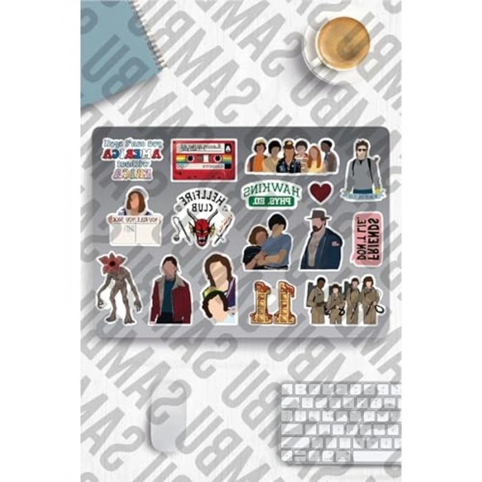 Laptop ve Telefon İçin Stranger Things Temalı Sticker Seti