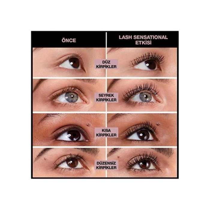 Lash Sensational Yelpaze Etkili Intense Black Maskara - Ekstra Siyah