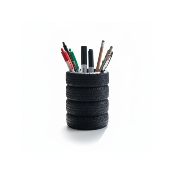 Lastik Şeklinde Kalem Tutucu, Pratik Masa Üstü Organizer