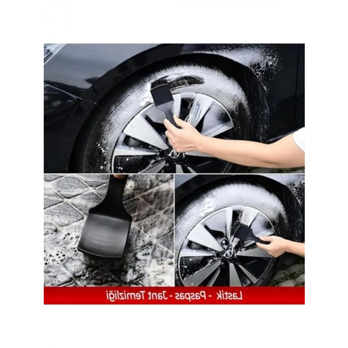 Lastik ve Paspas Temizleme Fırçası - Sert Kıllı, Ergonomik
