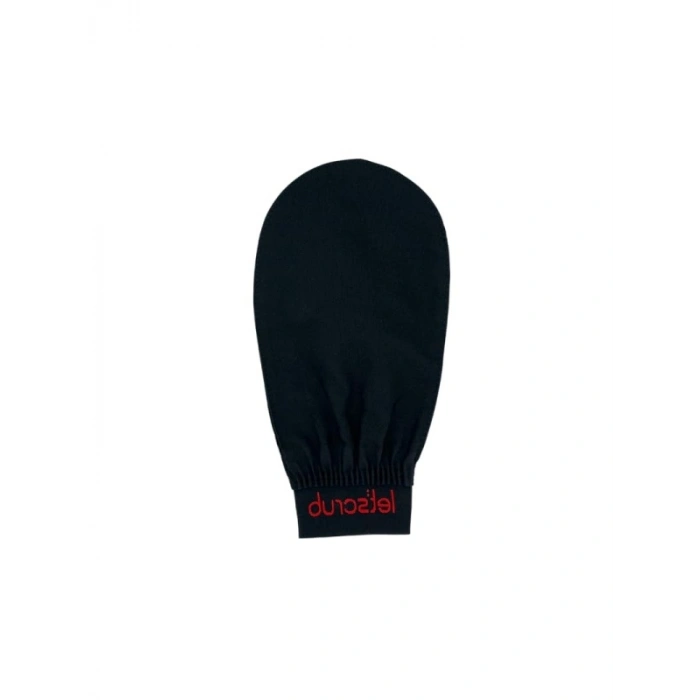 Lastikli Siyah Banyo Kese