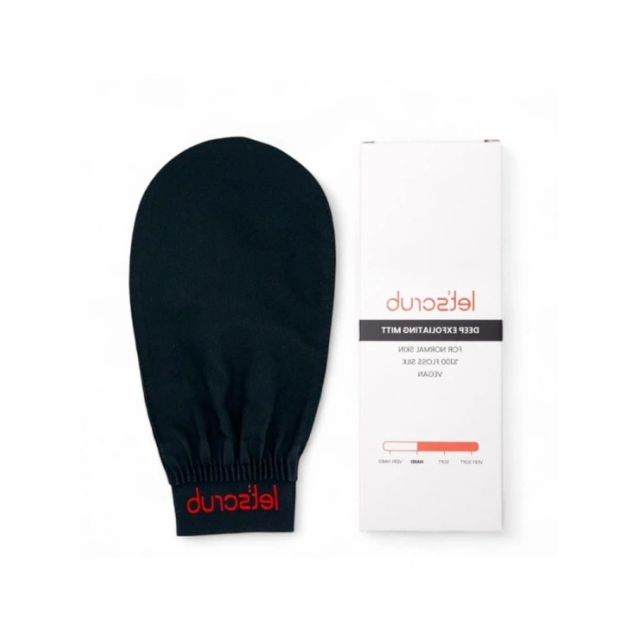 Lastikli Siyah Banyo Kese