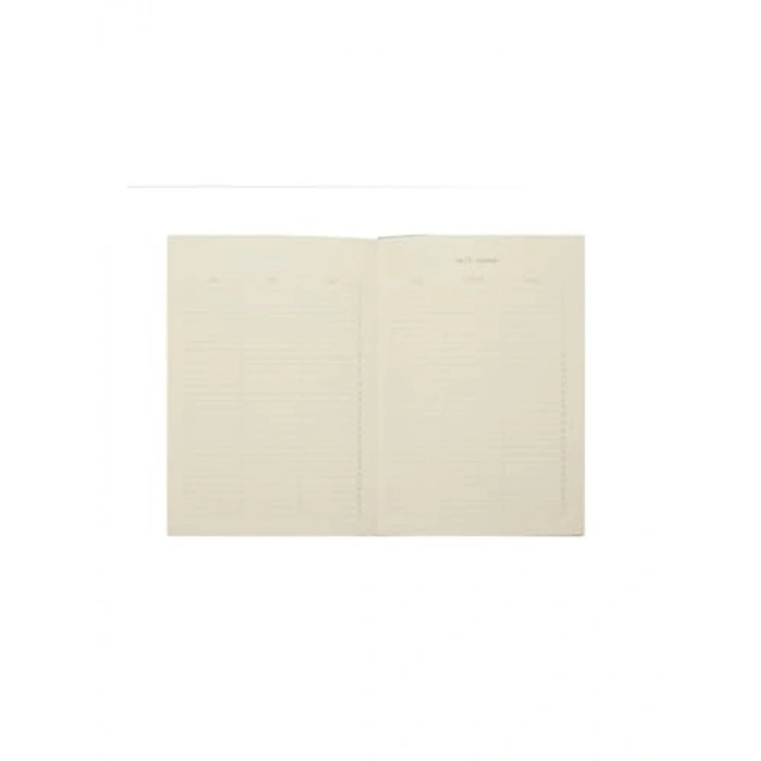 Lastikli Tarihsiz Kalın Yapraklı Defter, 14x20 cm, Pastel Mavi