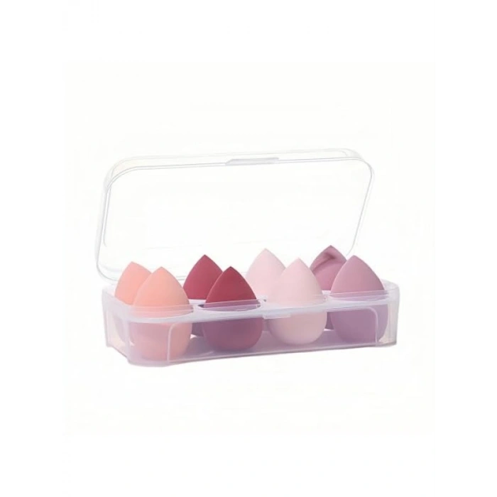 Latekssiz Makyaj Sünger Seti - 8 Adet, Çeşitli Boyutlarda