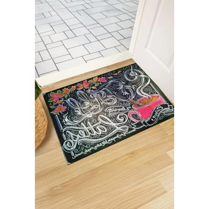 Latte Temalı Kapı Paspası - Modern Tasarım ile Ev Dekorasyonuna Renk Katın