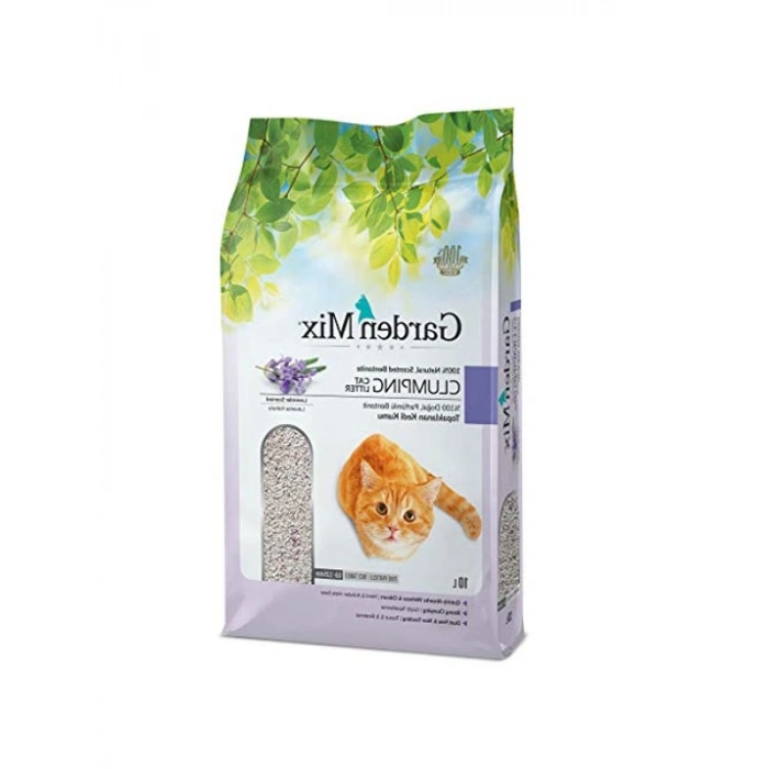 Lavanta Özlü Bentonit Kedi Kumu, İnce Doku, 10 Litre