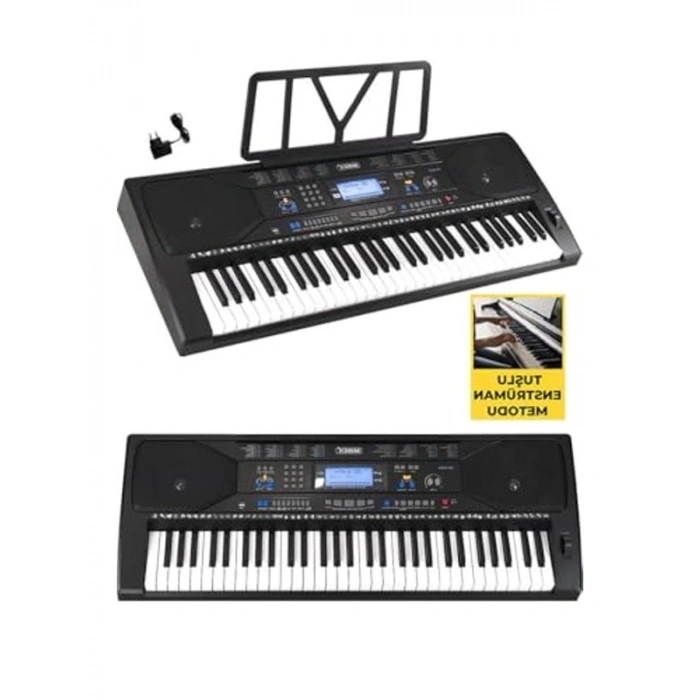 LCD Ekranlı 61 Tuşlu Org, USB MP3 ve Kulaklık ile Set