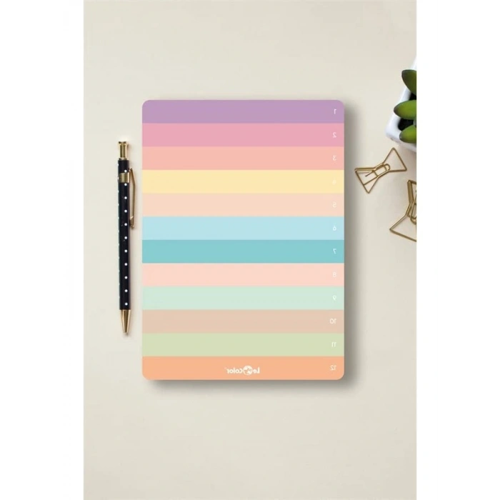 LE COLOR Numaralı Planlayıcı Blok Pastel