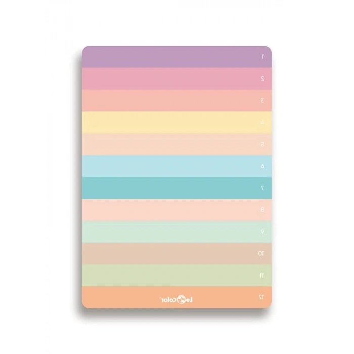 LE COLOR Numaralı Planlayıcı Blok Pastel