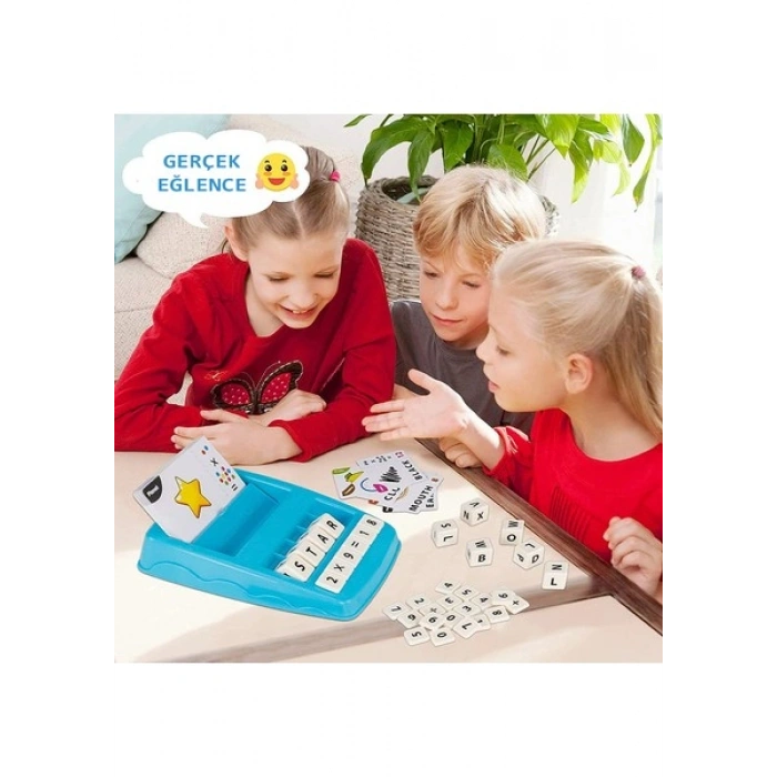 Learning Fun 32 Kartlı Kelime ve Matematik Oyun Seti 2si1 Arada Eğitici Oyuncak