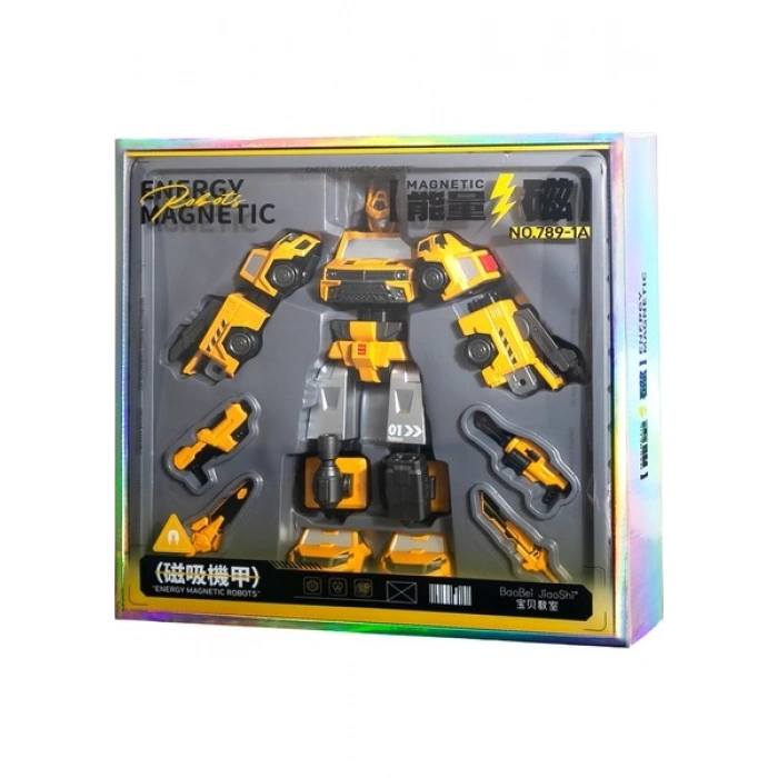 Learning Fun 9in1 Manyetik Mıknatıslı Dönüşen Robot Araçlar