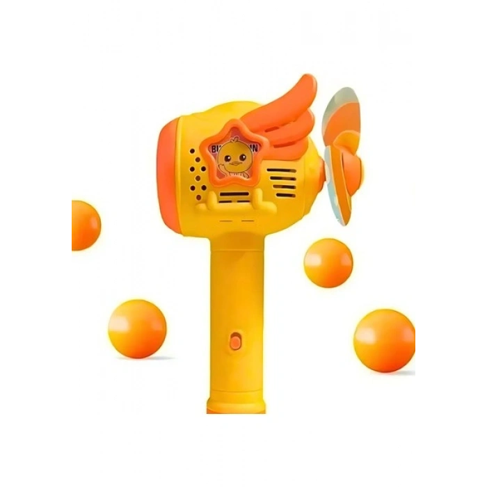 Learning Fun Arka Pervaneli Işıklı Pilli Oyuncak Baloncuk Tabancası Sevimli Ördek Köpük Makinesi Bubble Gun