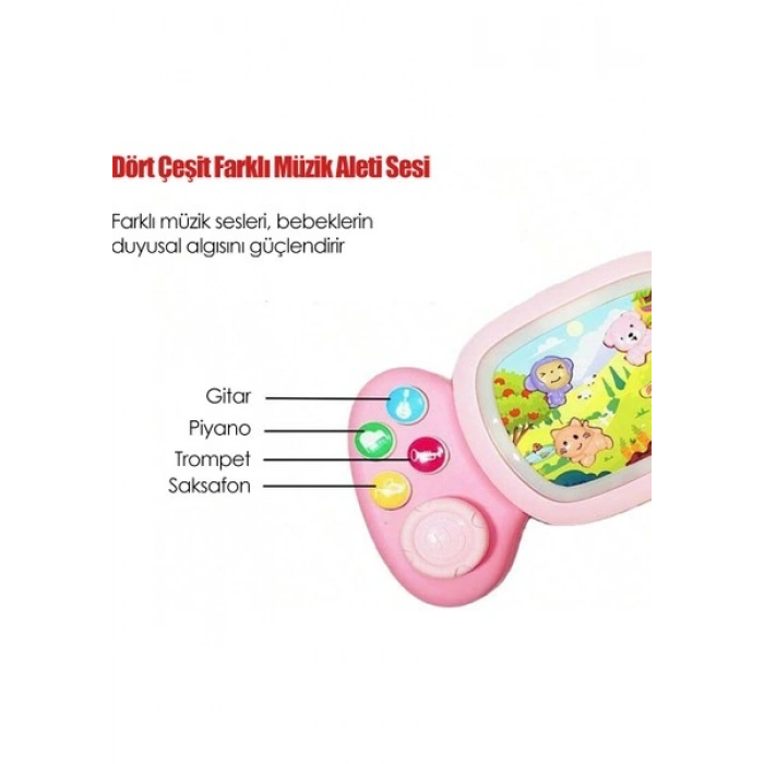 Learning Fun Işıklı Sesli Müzikli Piyano Oyun Konsolu Aktivite Oyuncağı