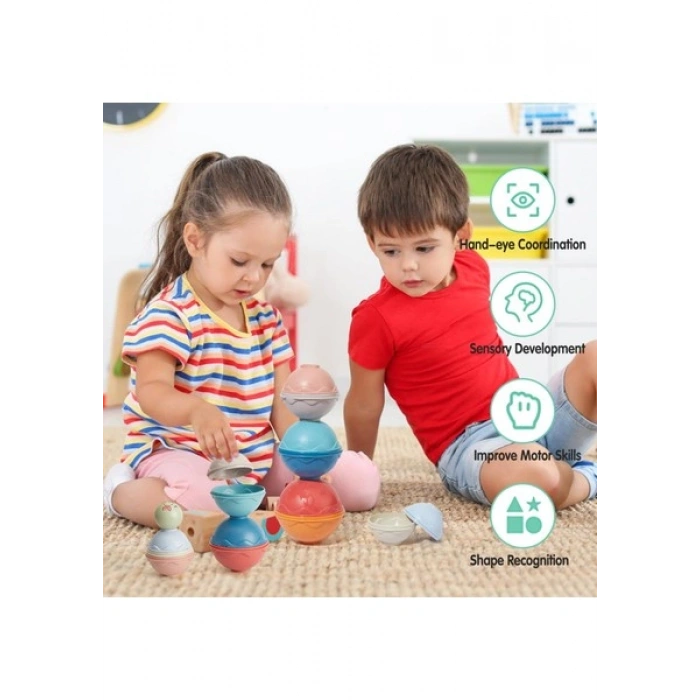 Learning Fun Kombinasyon Seti Istifleme Oyuncağı Denge Kulesi Banyo Oyuncağı 6AY+ Oyuncak