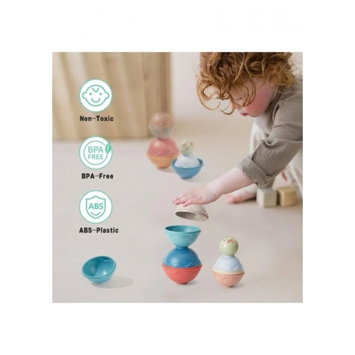 Learning Fun Kombinasyon Seti Istifleme Oyuncağı Denge Kulesi Banyo Oyuncağı 6AY+ Oyuncak