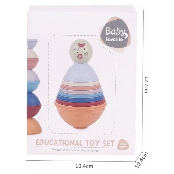 Learning Fun Kombinasyon Seti Istifleme Oyuncağı Denge Kulesi Banyo Oyuncağı 6AY+ Oyuncak
