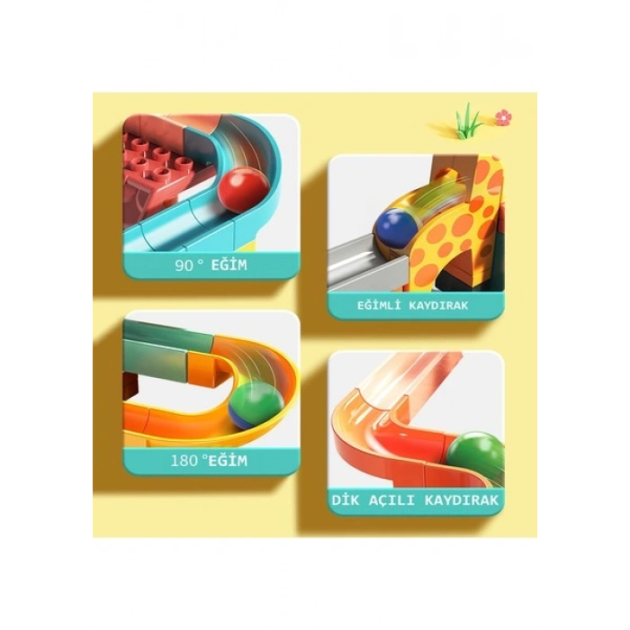 Learning Fun Marble Run Blok Yapı Seti 194 Parça - Macera Adası