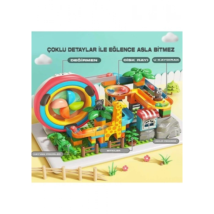 Learning Fun Marble Run Blok Yapı Seti 194 Parça - Macera Adası