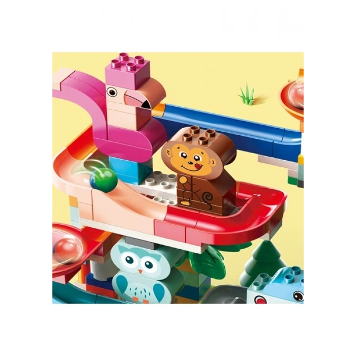 Learning Fun Marble Run Blok Yapı Seti 210 Parça Müzikli - Hayvanlar Alemi