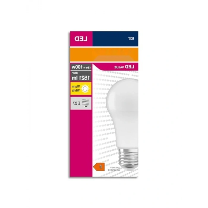 LED Ampul, 13W, 1521 Lümen, Sarı Işık, E27 Duy