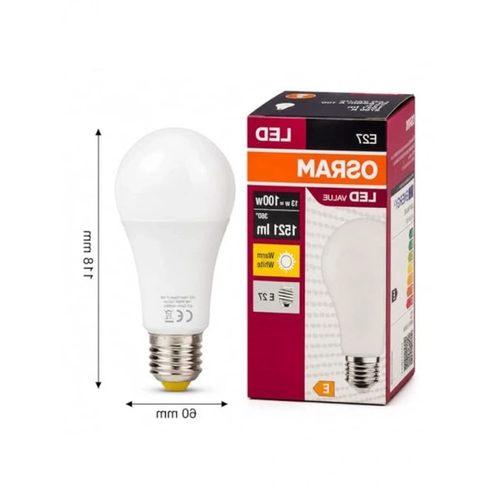 LED Ampul 13W, Enerji Tasarruflu ve Uzun Ömürlü, 10lu Paket