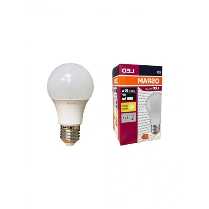 LED Ampul, 8.5W Güç, 2700K Sıcak Sarı Işık ile Enerji Tasarruflu 10lu Paket