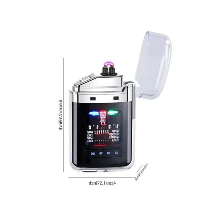 LED Göstergeli Şeffaf Elektronik Çakmak ile Pratik Kullanım
