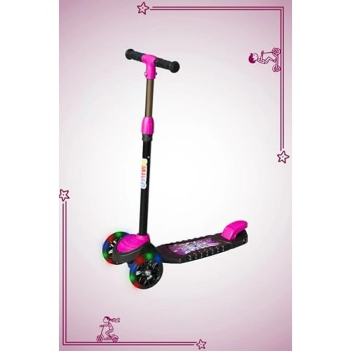 Led ışıklı 3 tekerli scooter, 40 kg taşıma kapasitesi, 3 yaş ve üstü