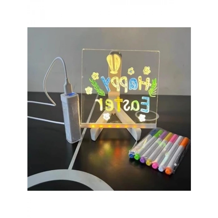 LED Işıklı Çizim Panosu, Silinebilir Not Tahtası