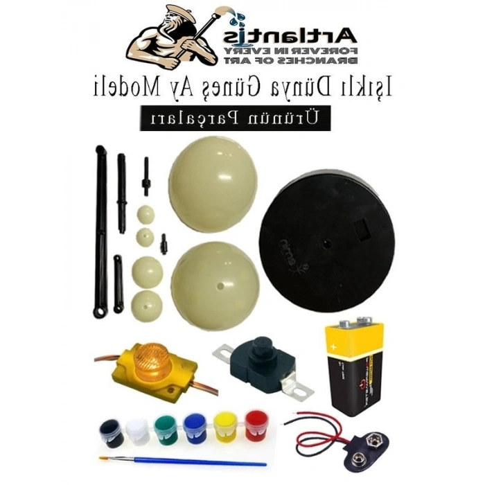 Led Işıklı Güneş Sistemi Maketi, Eğitici Boya Seti