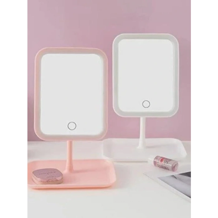 Led Işıklı Makyaj Aynası, 3 Modlu Sarı-Beyaz Işık, Kullanım Kolaylığı