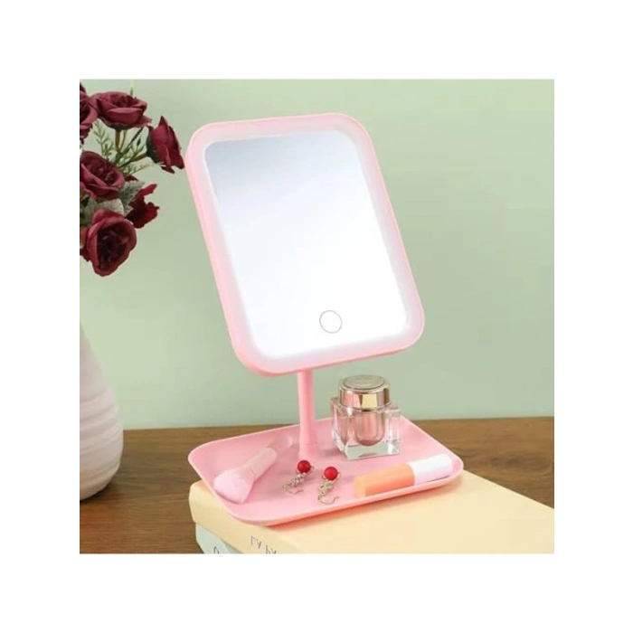 Led Işıklı Makyaj Aynası, USB ile Şarj Edilebilir, Taşınabilir