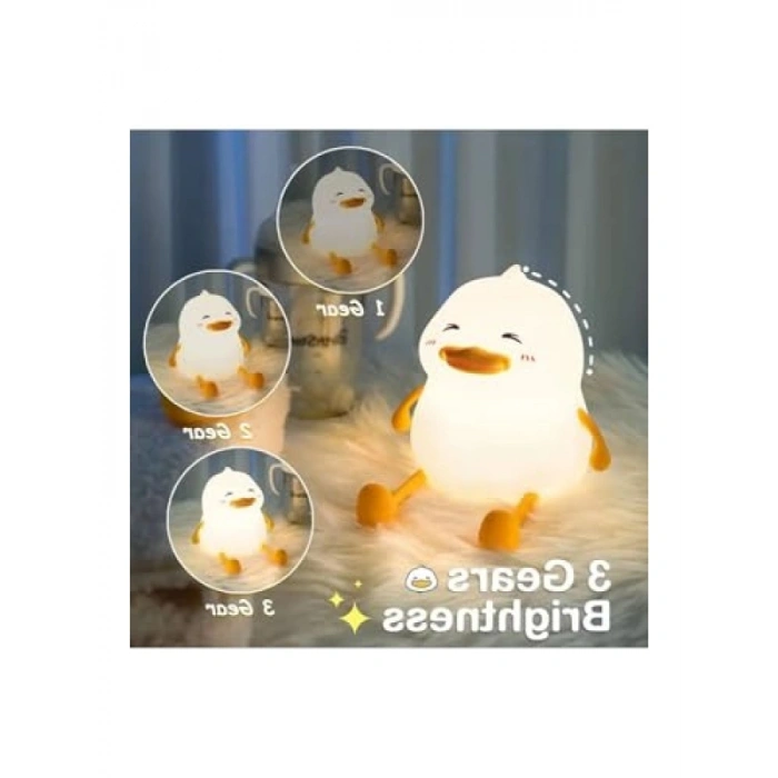 LED Işıklı Sevimli Figürlü Dokunmatik Gece Lambası