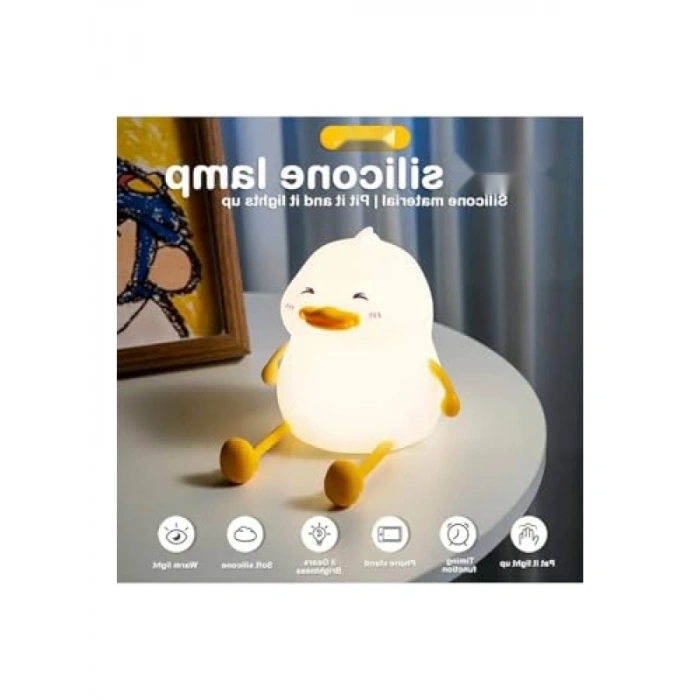 LED Işıklı Sevimli Figürlü Dokunmatik Gece Lambası
