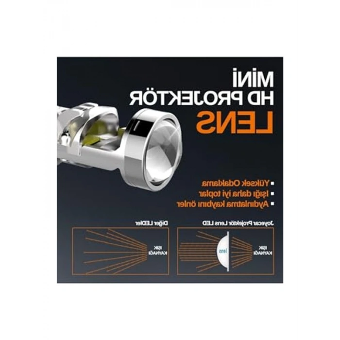 LED Mercekli Projektör Far, Yüksek Işık Verimi