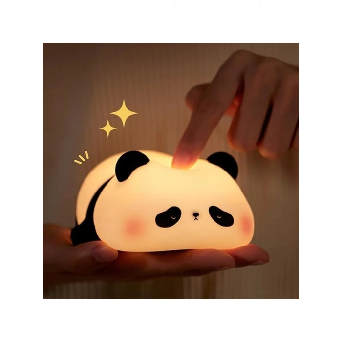 LED Panda Gece Lambası, Kısılabilir Tasarım ile Çocuk Odası için Şarj Edilebilir