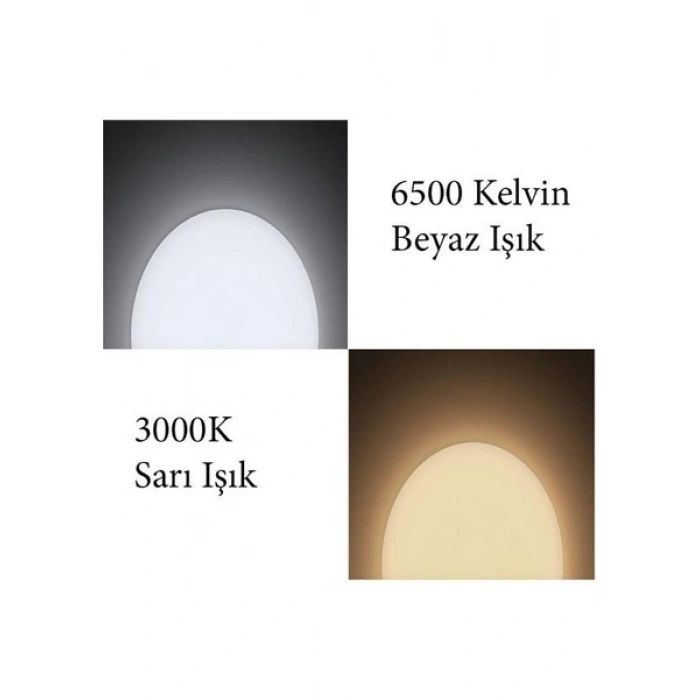 Ledvance 12W LED Plafonyer 3000K Sarı Işık Tavan Armatür Banyo Lambası